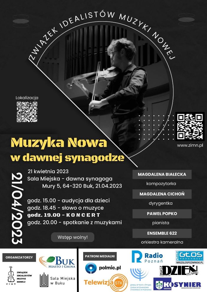 Muzyka Nowa w dawnej synagodze 2023 - Organizator