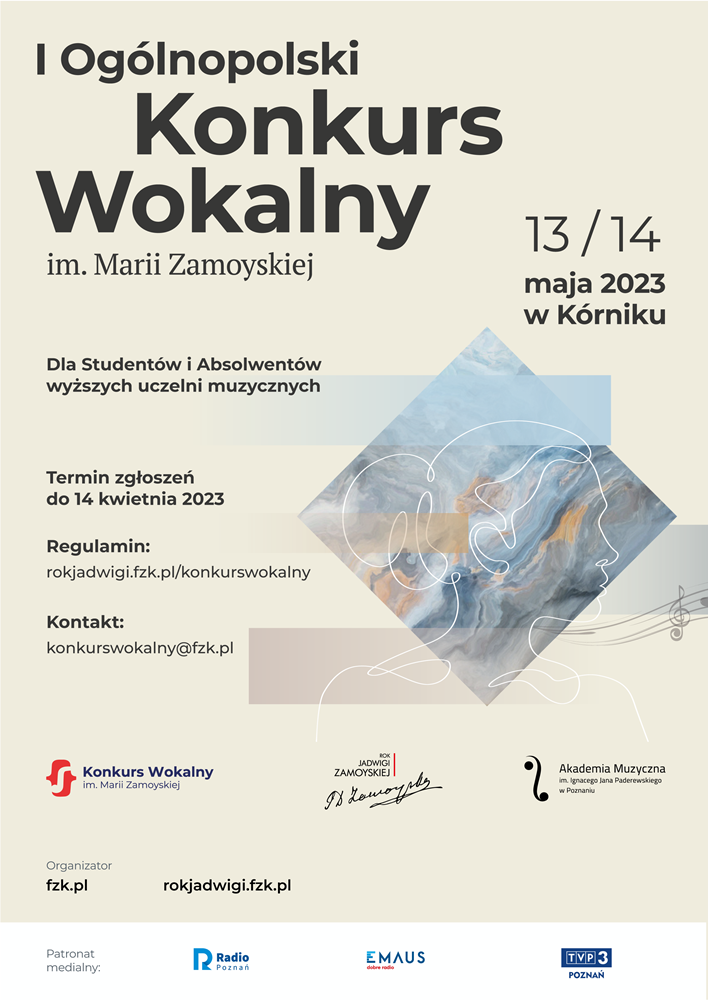 I Ogólnopolski Konkurs Wokalny im. Marii Zamoyskiej - Organizator