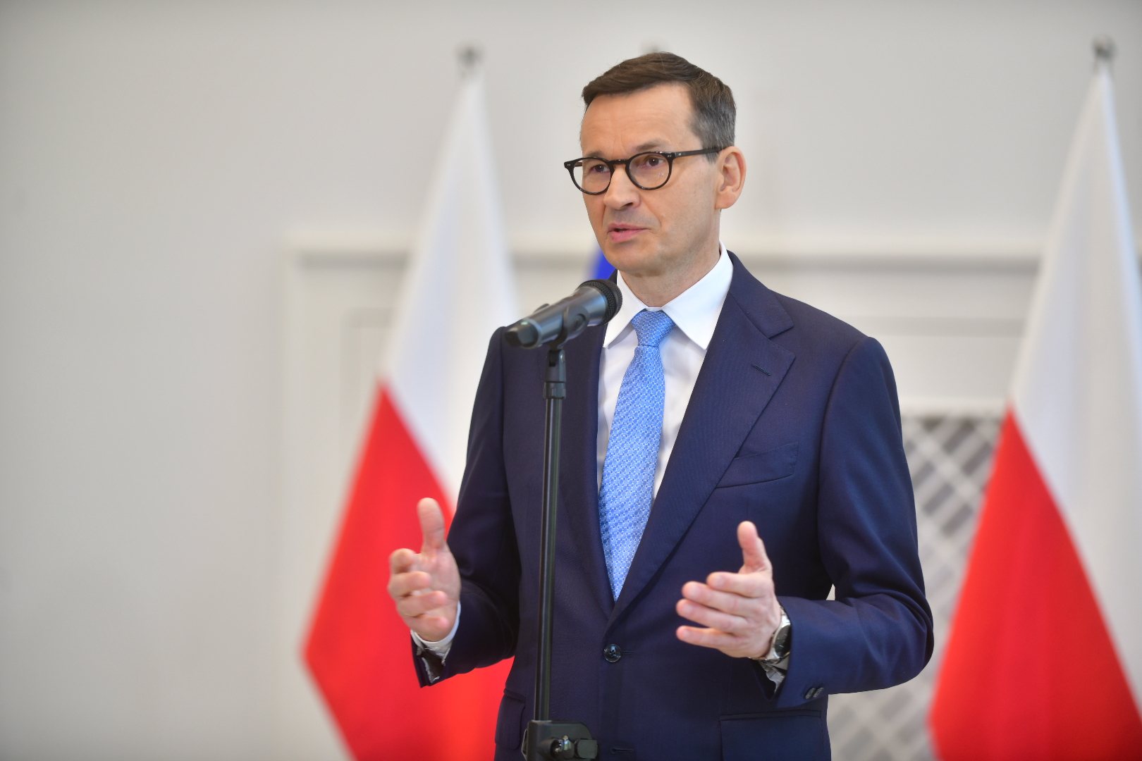 premier mateusz morawiecki u wojewody konferencja  - Wojtek Wardejn - Radio Poznań