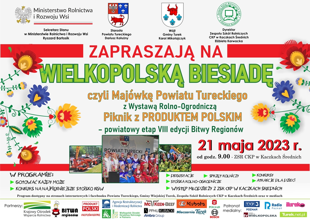 Wielkopolska Biesiada, czyli Majówka Powiatu Tureckiego - Organizator