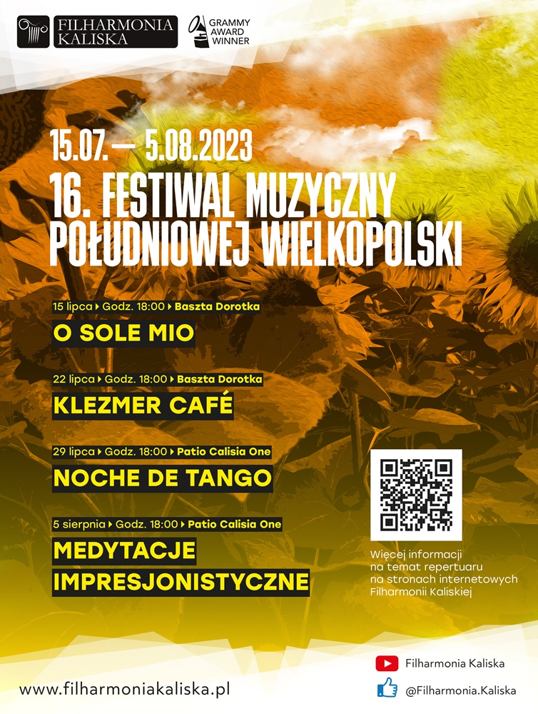 16. Festiwal Muzyczny Południowej Wielkopolski - słoneczne wieczory z muzyką świata w Kaliszu - Organizator