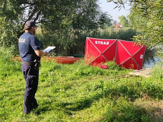 zwłoki kobiety jezioro  - KPP Gniezno