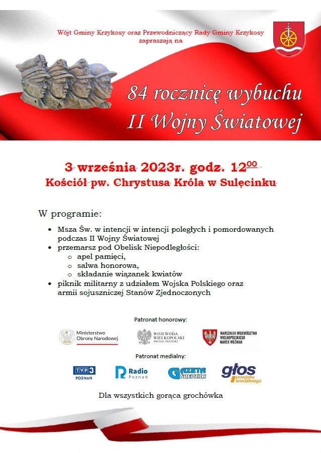 84 rocznica wybuchu II Wojny Światowej w Sulęcinku 2023 - Organizator