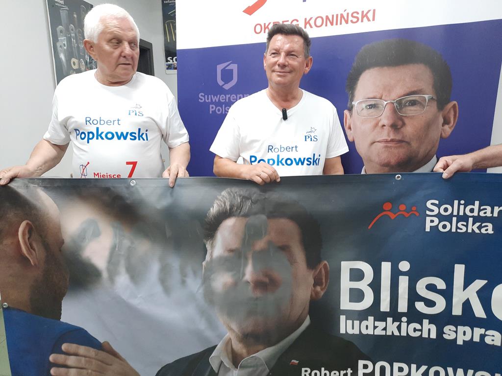 robert popkowski zniszczone banery konin - Sławomir Zasadzki - Radio Poznań