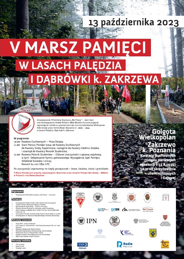 V Marsz Pamięci - Lasy Palędzia i Dąbrówki - Organizator