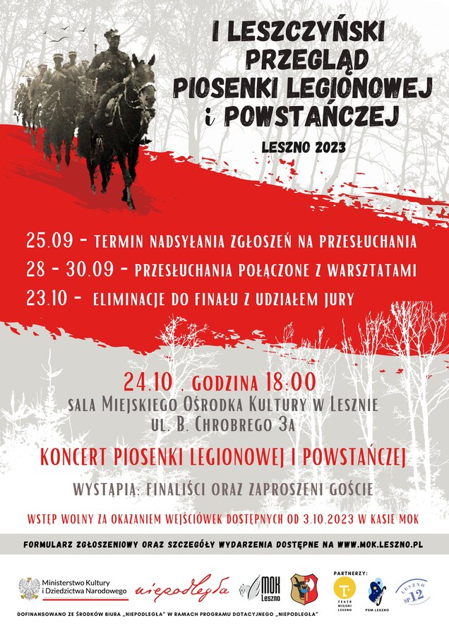 Niepodległa" - I Leszczyński Przegląd Piosenki Legionowej i Powstańczej - Organizator