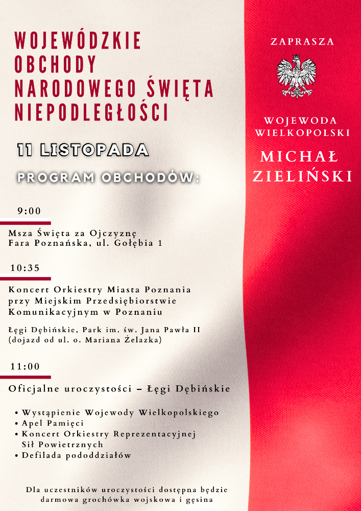 Wojewódzkie obchody Narodowego Święta Niepodległości 2023 - Organizator