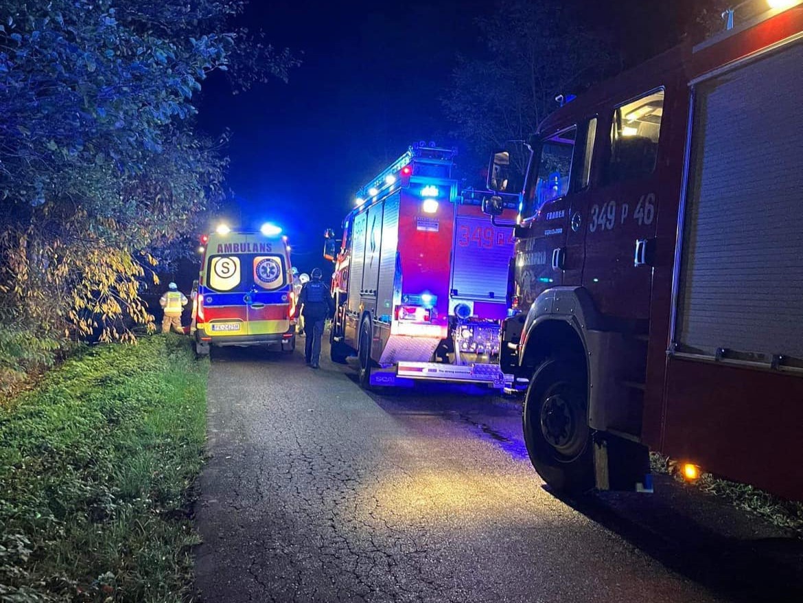 wypadek jamnice  - OSP Brzeziny 