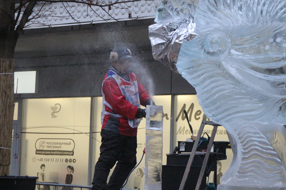 festiwal rzeźby lodowej - Leon Bielewicz