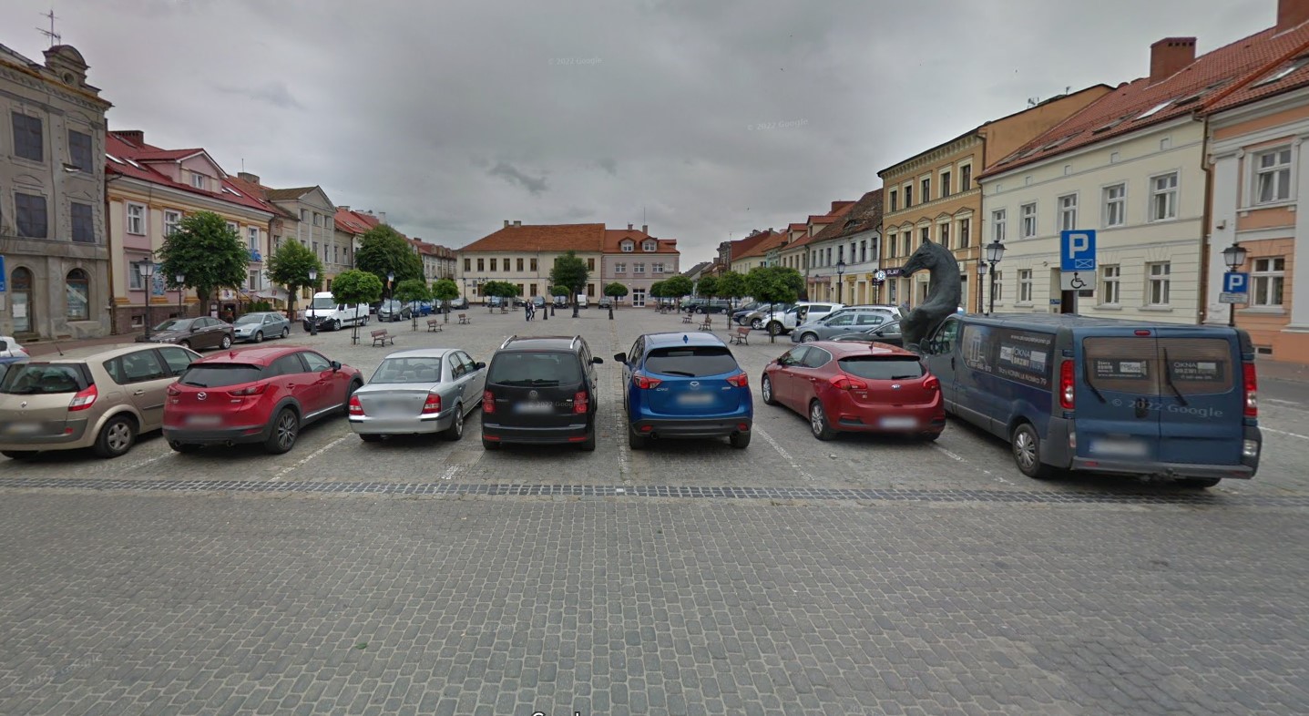 plac wolności konin - Google Street View