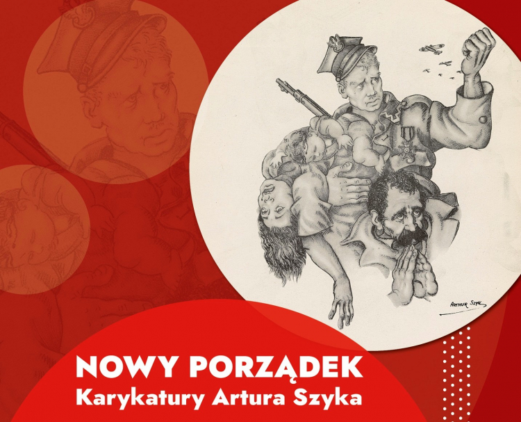 artur szyk karykatury nowy porządek - Muzeum Niepodległości w Warszawie