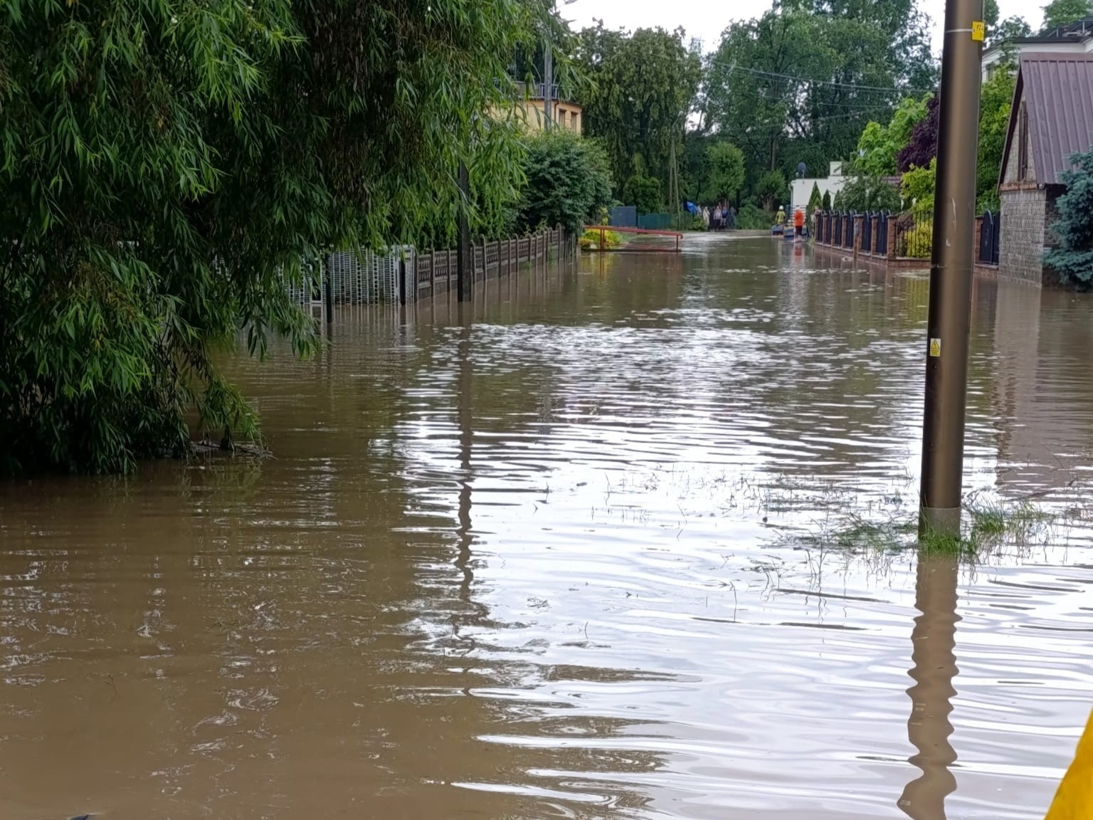 wieś kościelna zalana  - OSP Dobrzyca