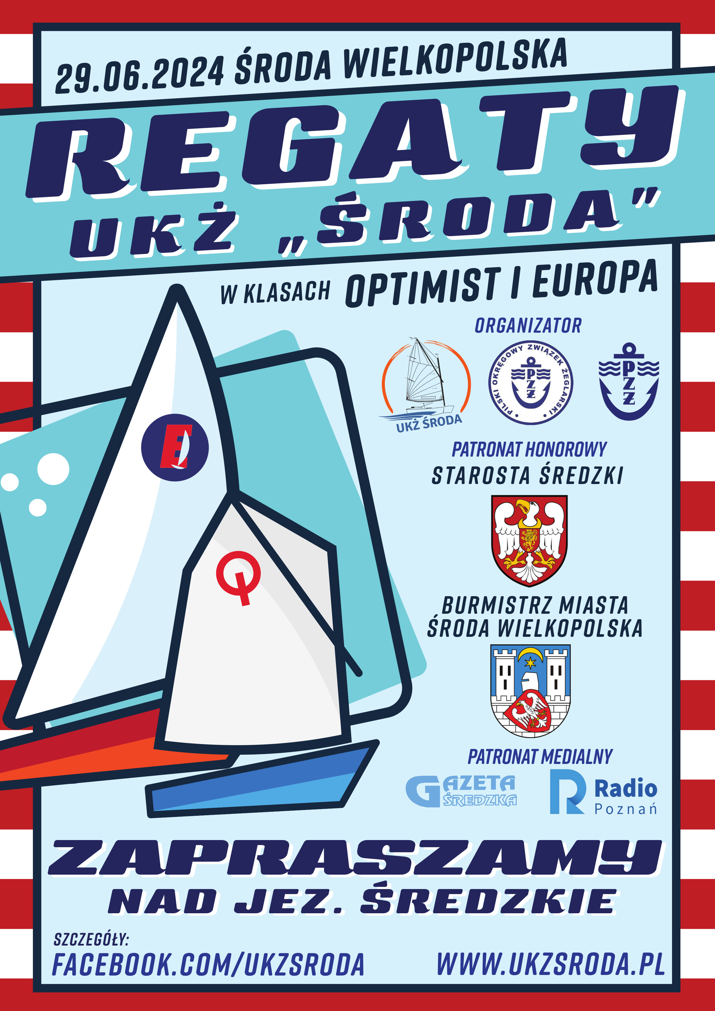 PLAKAT Regat - 2024 (UKŻ ŚRODA)
