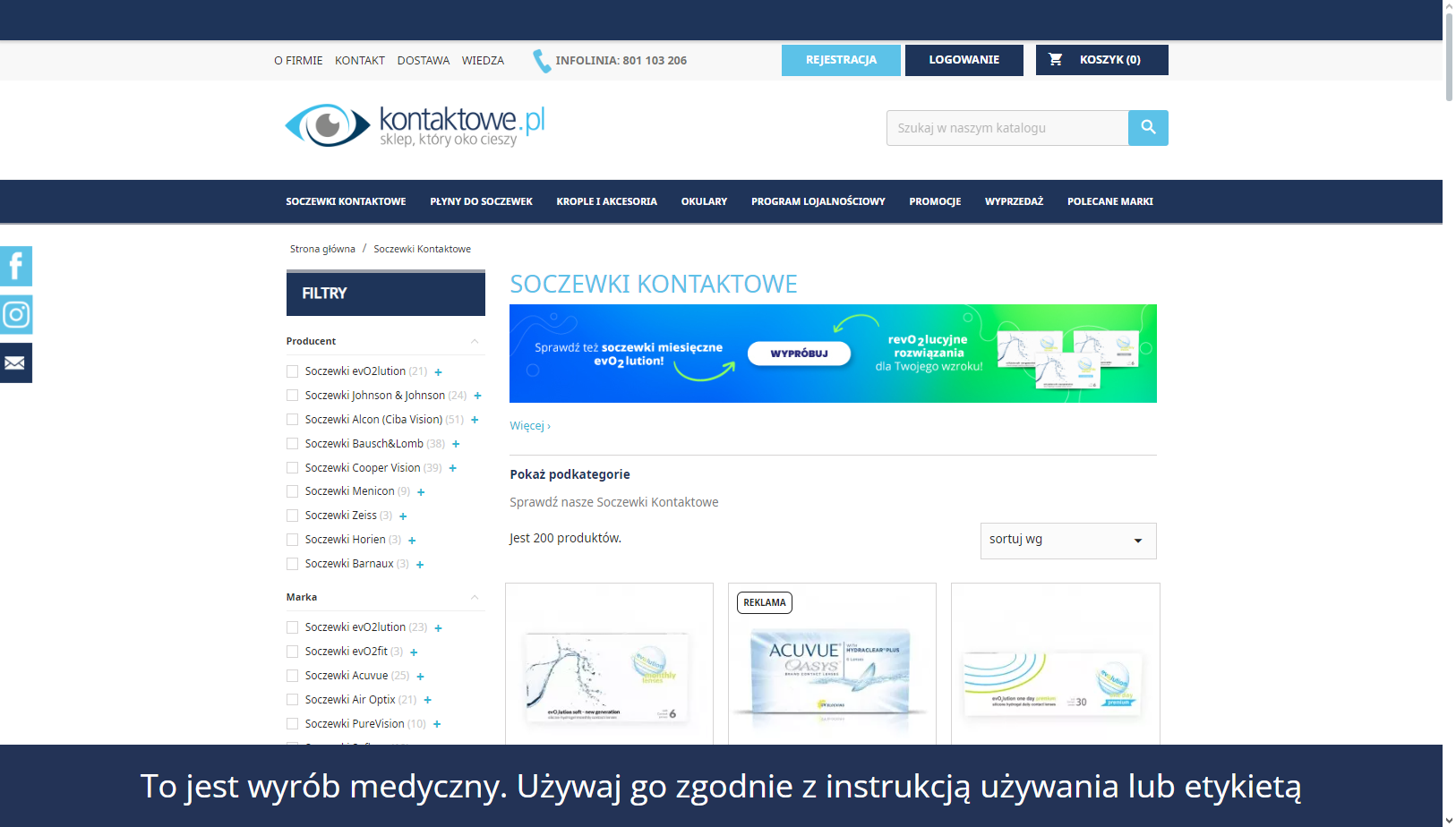 Soczewki kontaktowe - Materiał sponsorowany