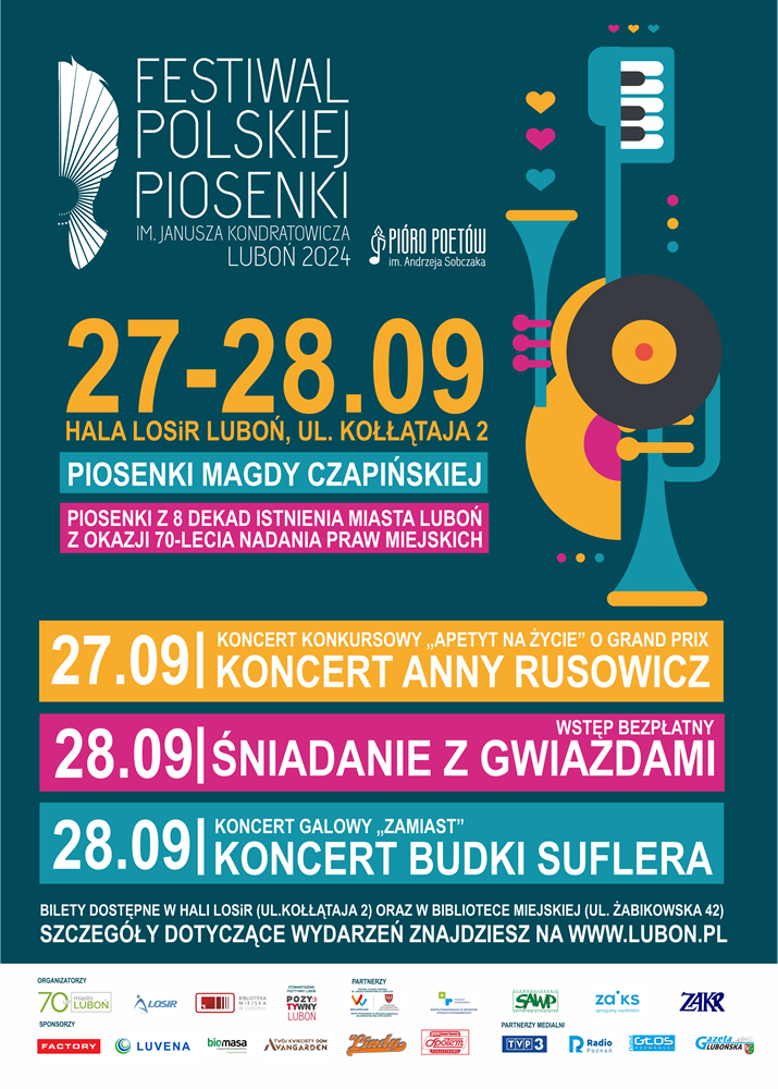 Festiwal Polskiej Piosenki im. Janusza Kondratowicza Luboń 2024 - Organizator