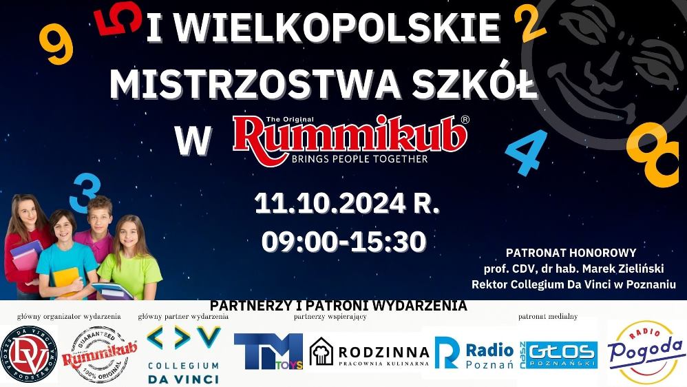 I Wielkopolskie Mistrzostwa Szkół w Rummikub 2024 - Organizator