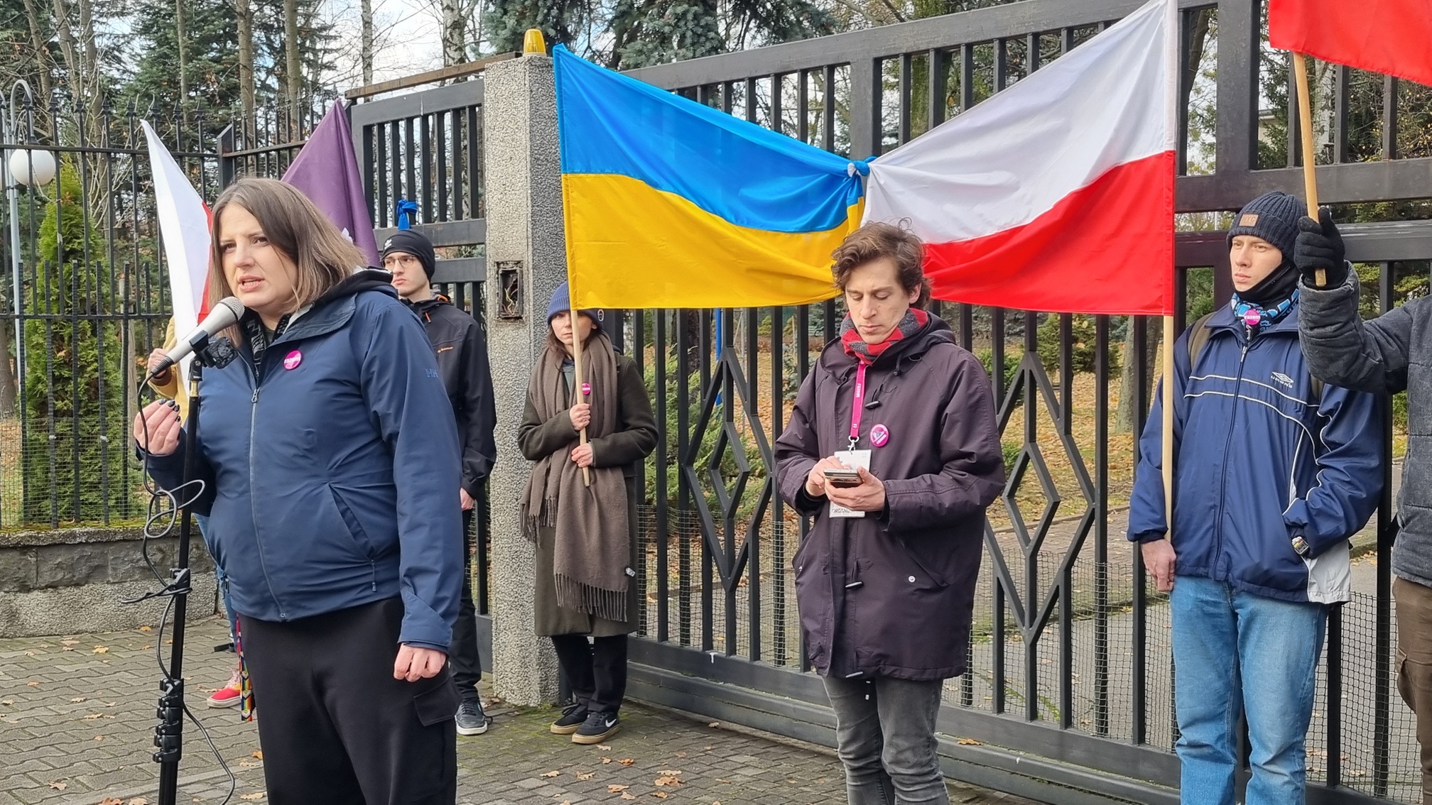 protest konsulat rosyjski - Magdalena Konieczna - Radio Poznań