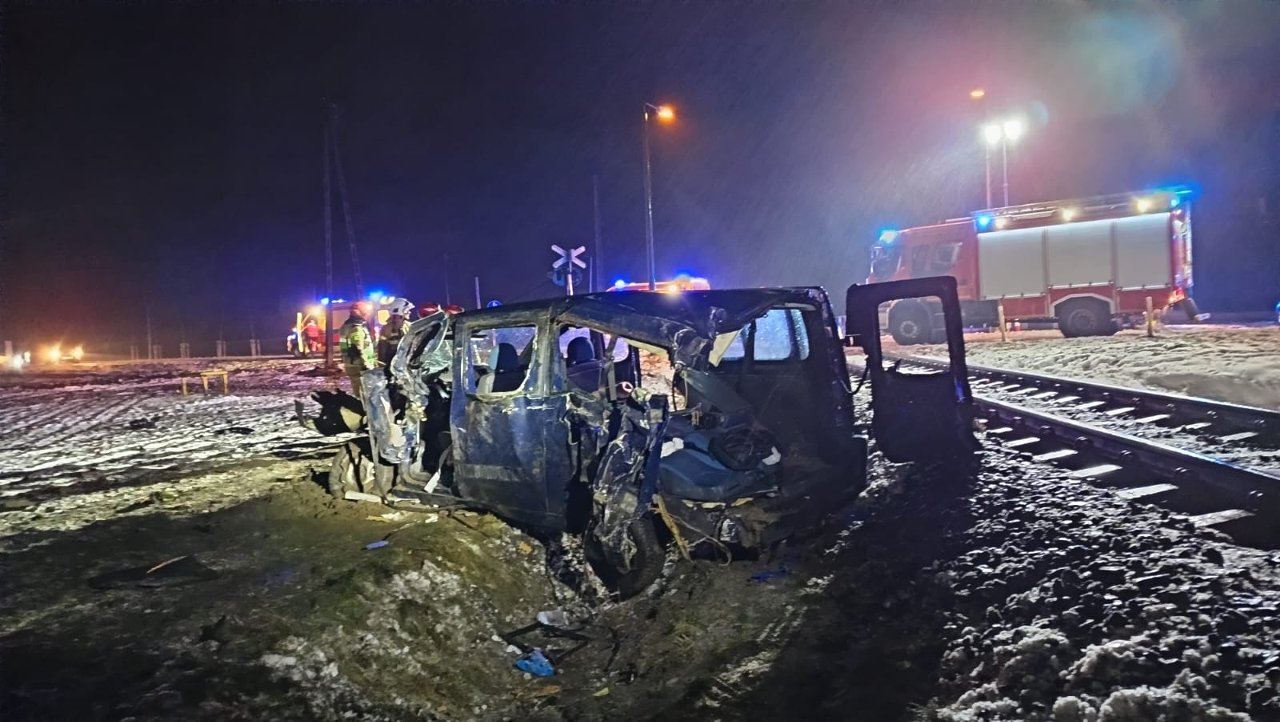 wypadek pociąg bus grodzisk wlkp - KPP Grodzisk Wlkp.