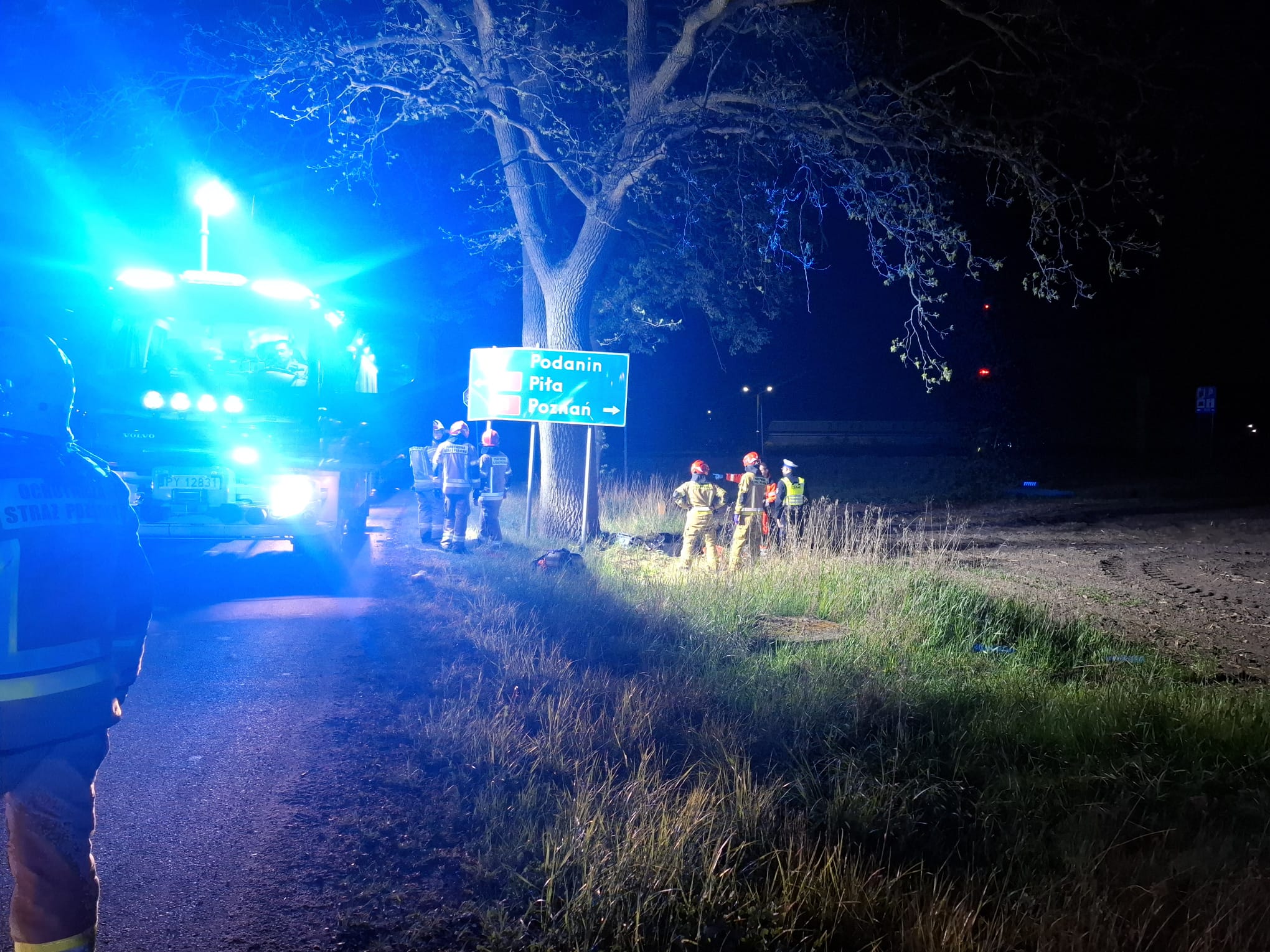 Śmiertelny wypadek pod Chodzieżą. Nie żyje motocyklista z gminy Dopiewo