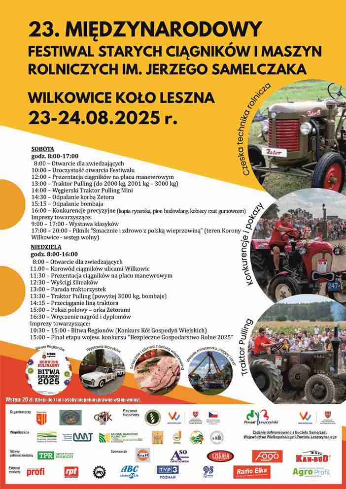 23. Międzynarodowy Festiwal Starych Ciągników - Organizator