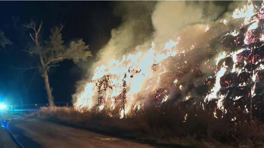 pożar - OSP Pakosław