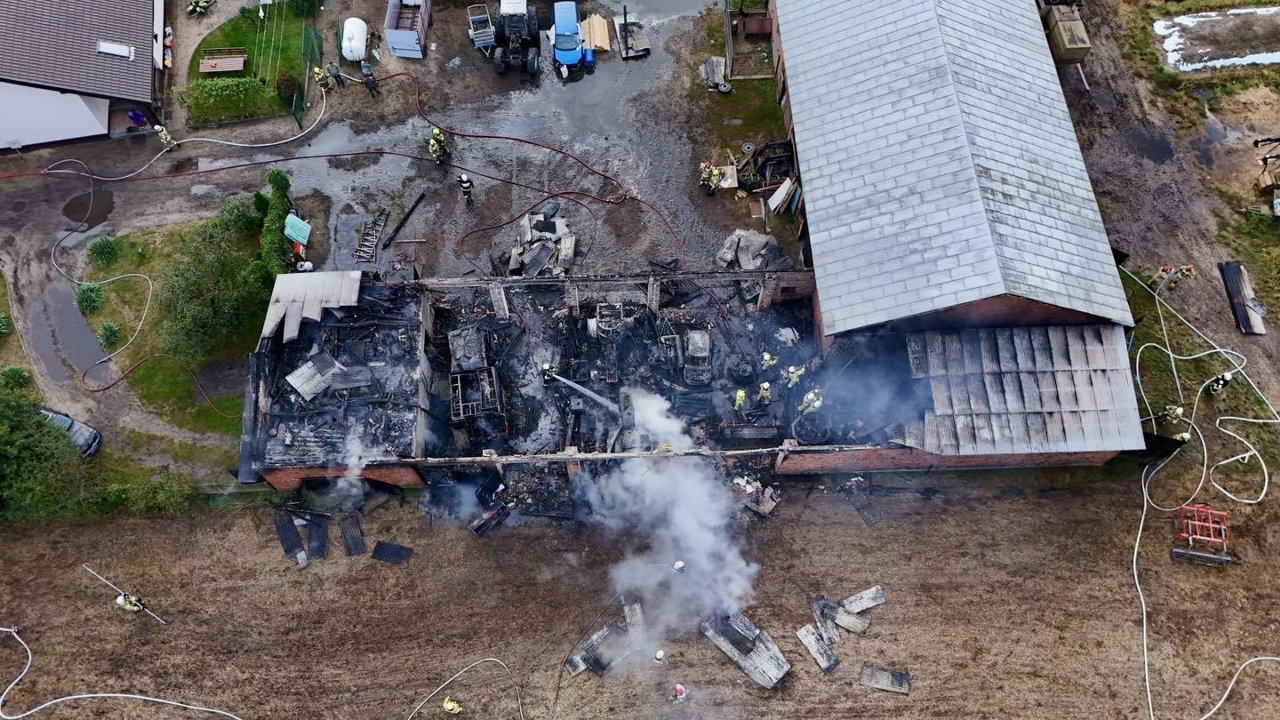 pożar - KM PSP w Kaliszu