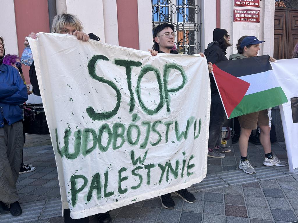 protest izrael jacek jaśkowiak - Szymon Majchrzak - Radio Poznań