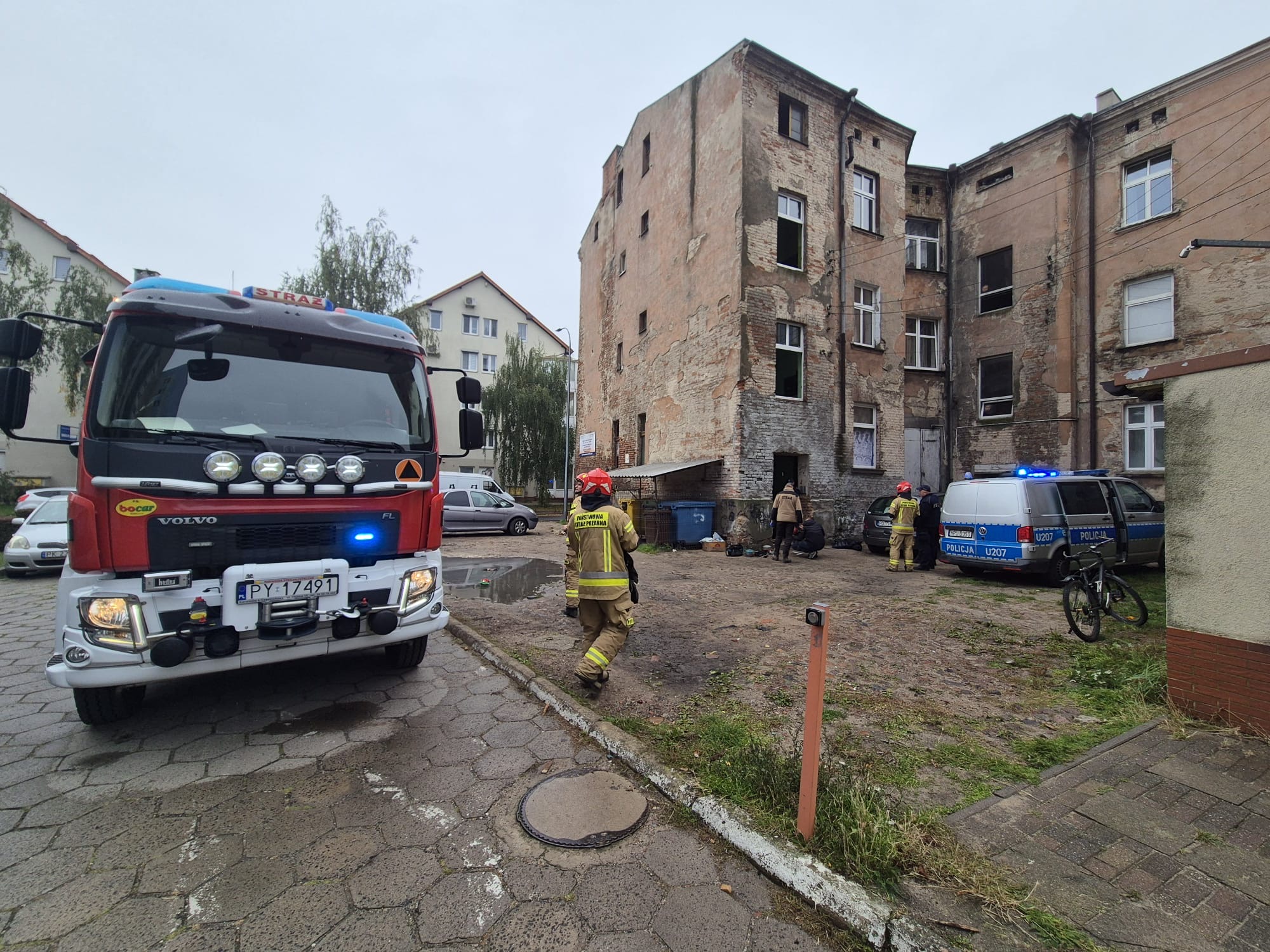 Kalisz eksplozja gaz - PSP Kalisz