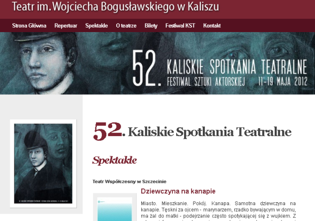 Kaliskie Spotkania Teatralne - www.teatr.kalisz.pl