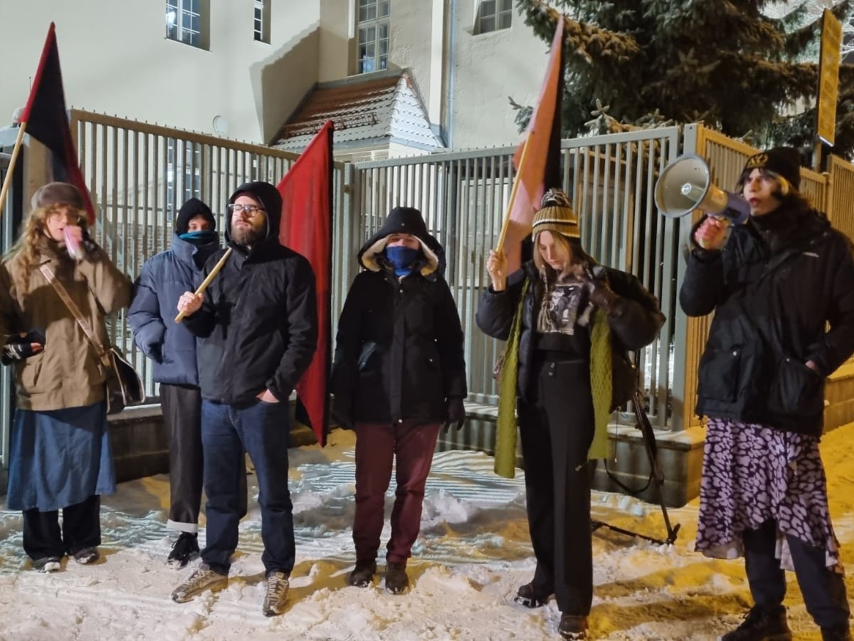 protest pod bazą usa - Magda Konieczna