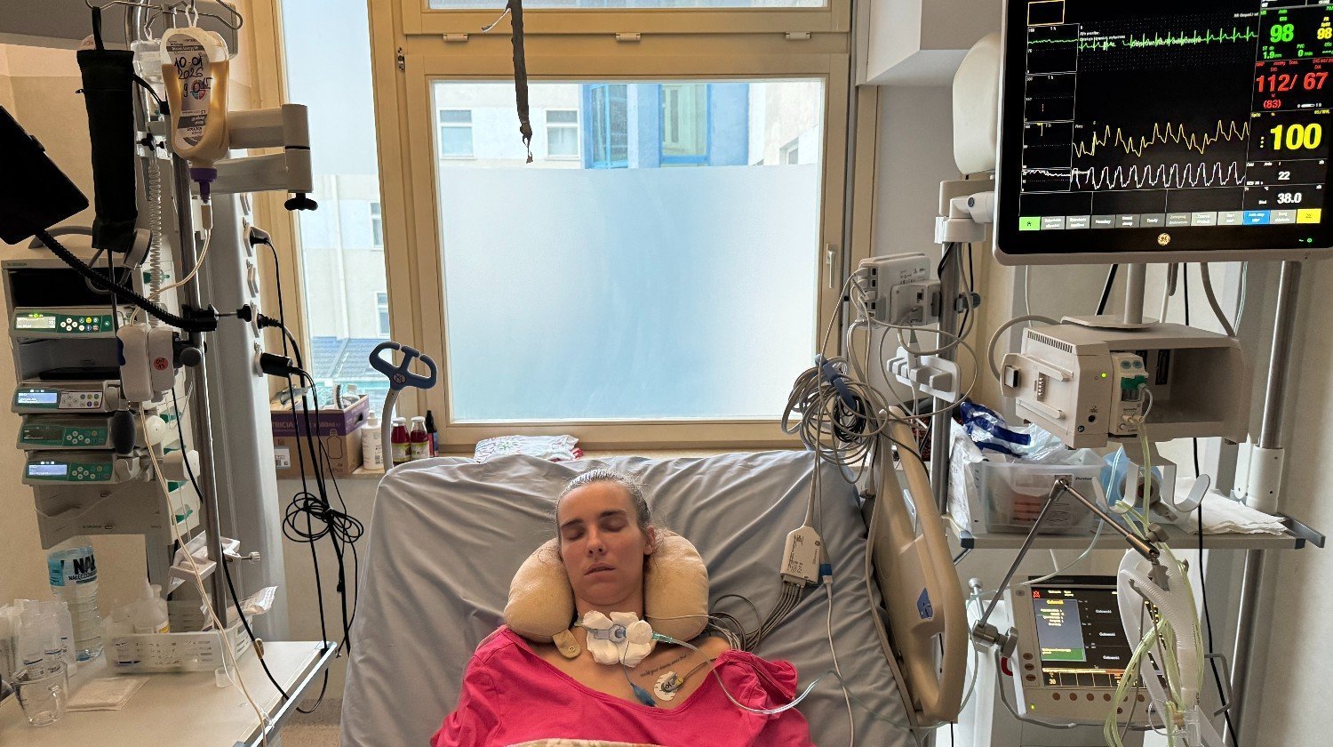 Ostrów pomaga ciężarnej Ani. Po udarze wymaga rehabilitacji