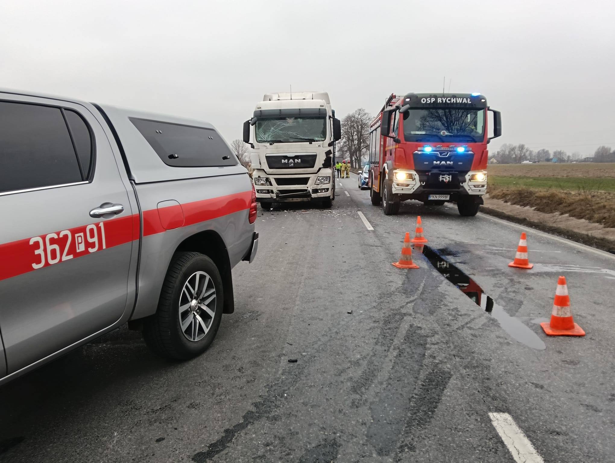 3 osoby ranne. DK25 zablokowana!