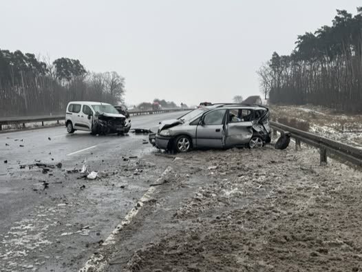 wypadek na autostradzie - Motosygnały