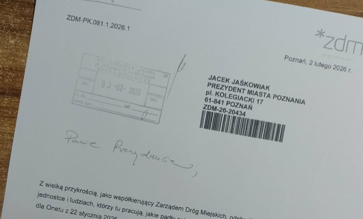 Mocne pismo z ZDM do Jacka Jaśkowiaka. Urzędnicy bronią pracowników