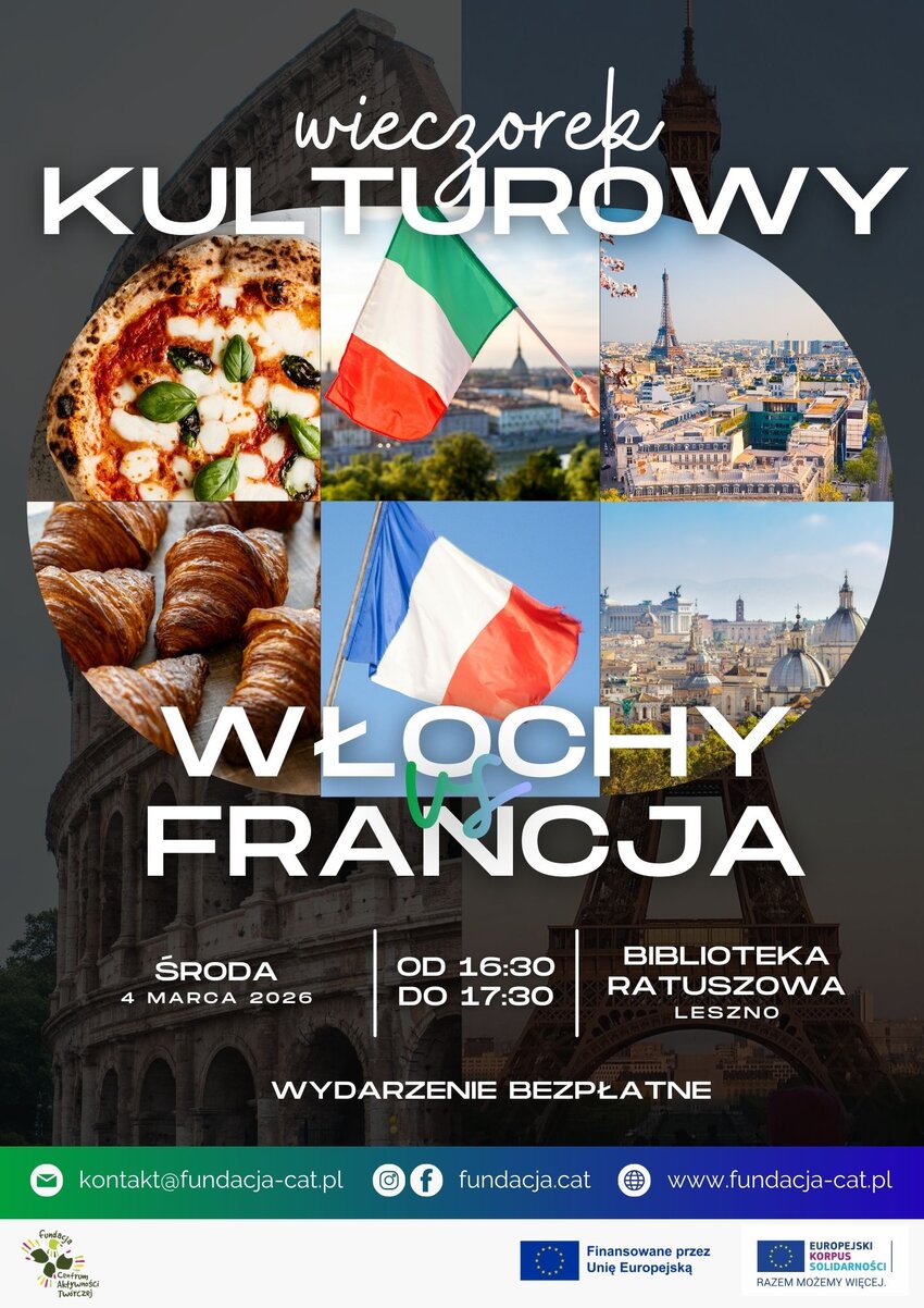 Włochy kontra Francja. Kulturalny pojedynek w Lesznie
