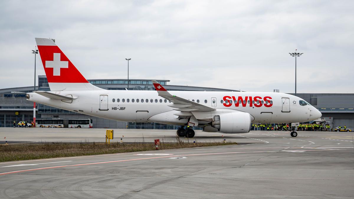 swiss samolot ławica lotnisko - Kacper Jegliczka - Okiem Spottera