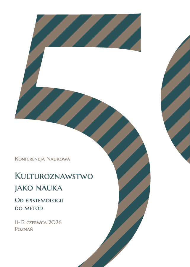 Kulturoznawstwo jako nauka - od epistemologii do metod - Organizator