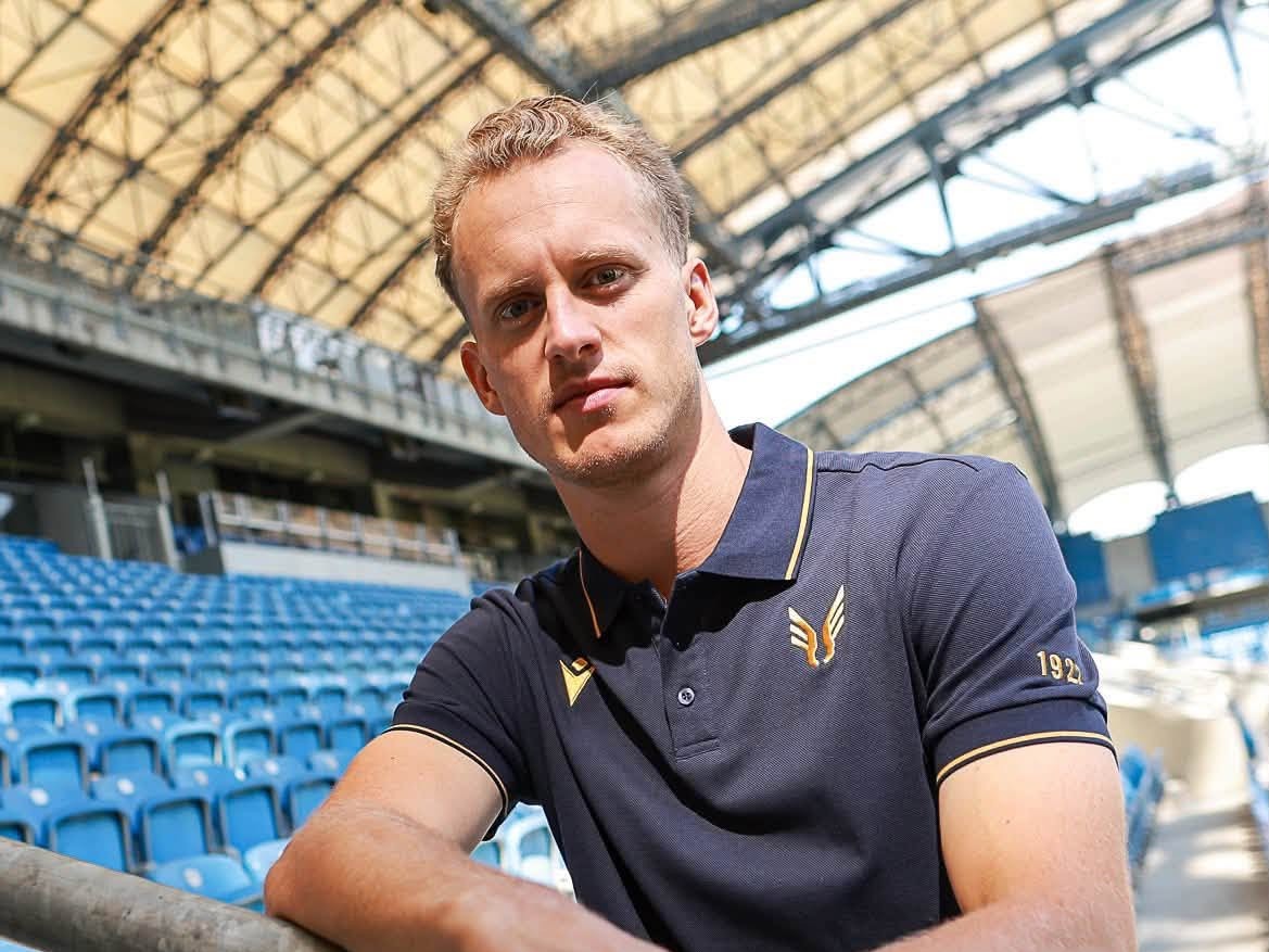 piłkarz Gustav Berggren - Facebook Lech Poznań