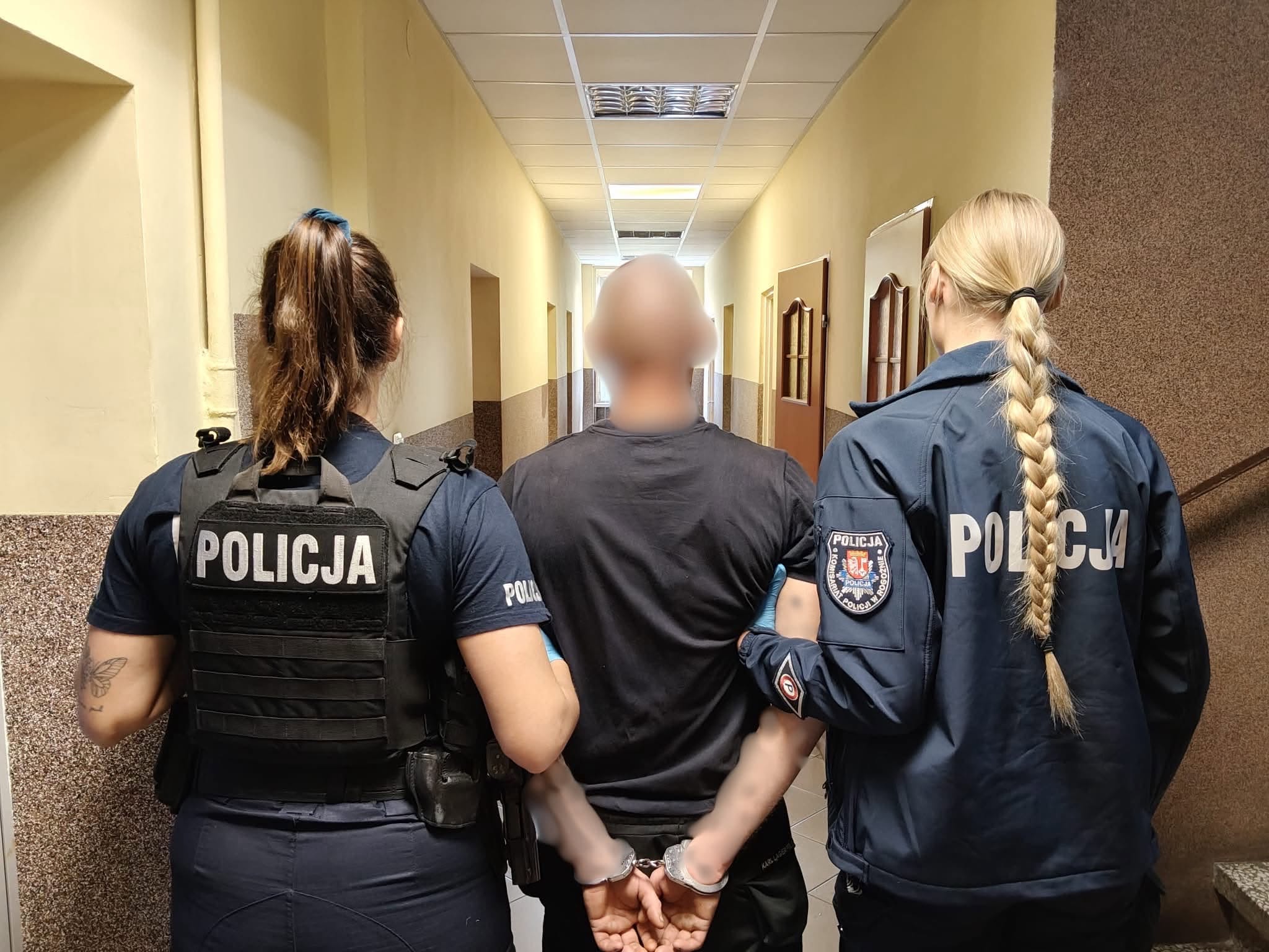 policja recydywista z pustostanu - KPP Oborniki