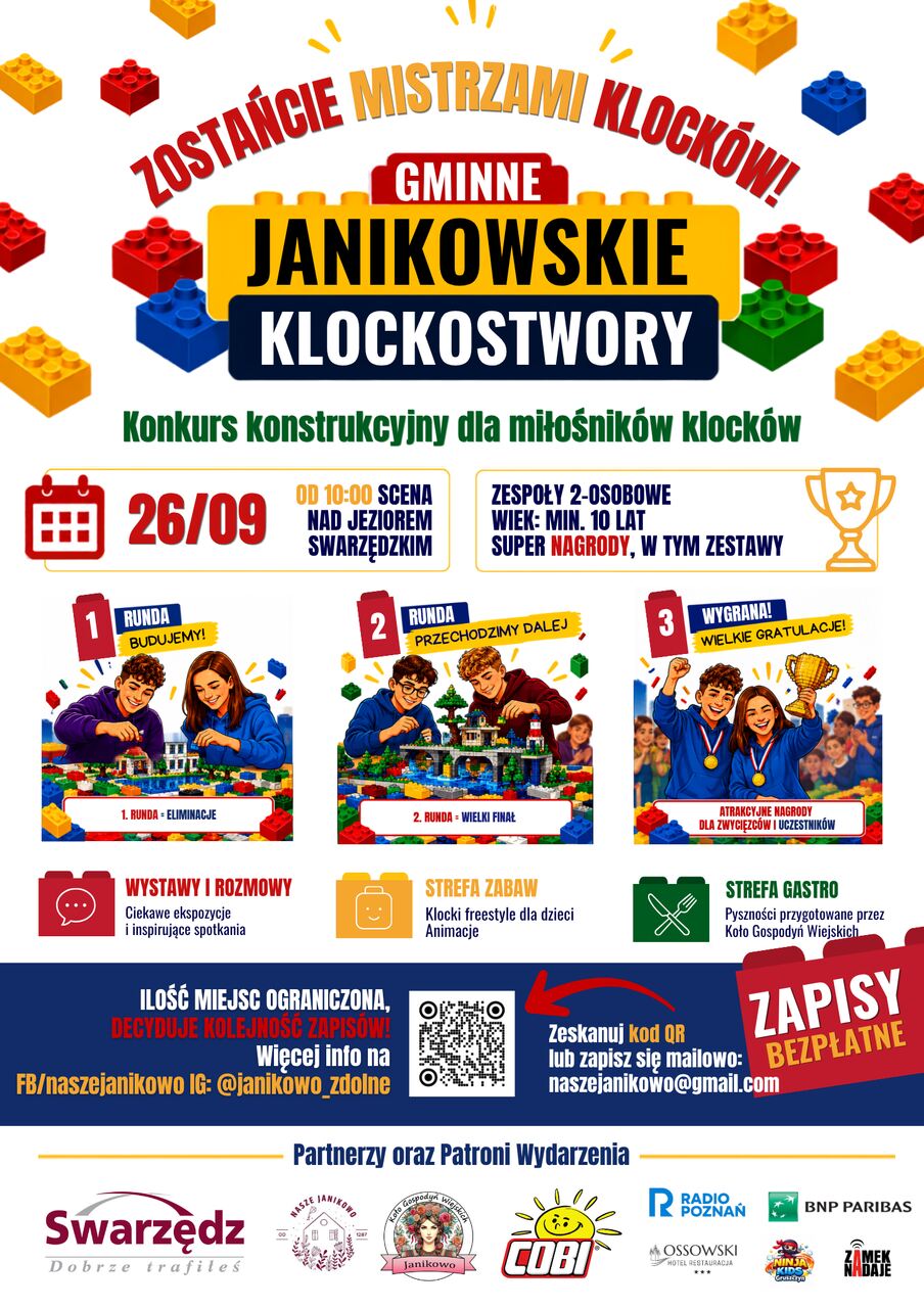I Gminne Janikowskie Klockostwory już 26 września! 