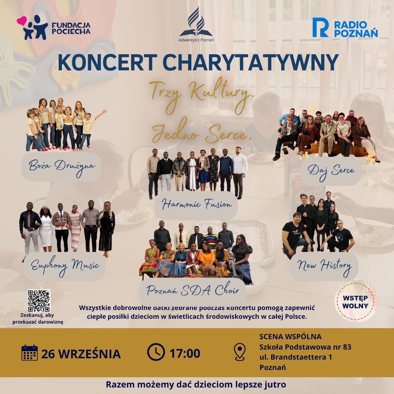 „Trzy Kultury. Jedno Serce” – koncert charytatywny w Poznaniu