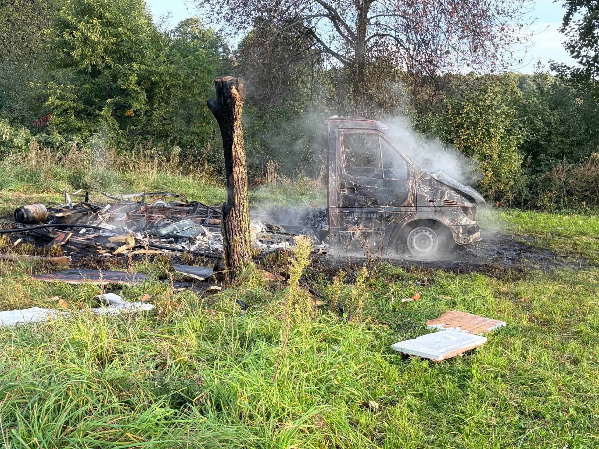 Śmierć kobiety po wybuchu w kamperze. Nowe ustalenia po tragedii w osadzie