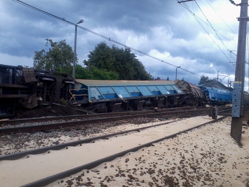 Wykolejenie pociągu - Wronki  - OSP Wronki