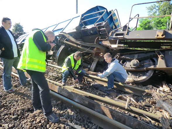Katastrofa kolejowa - Wronki - lipiec 2012 - Policja/Poznań