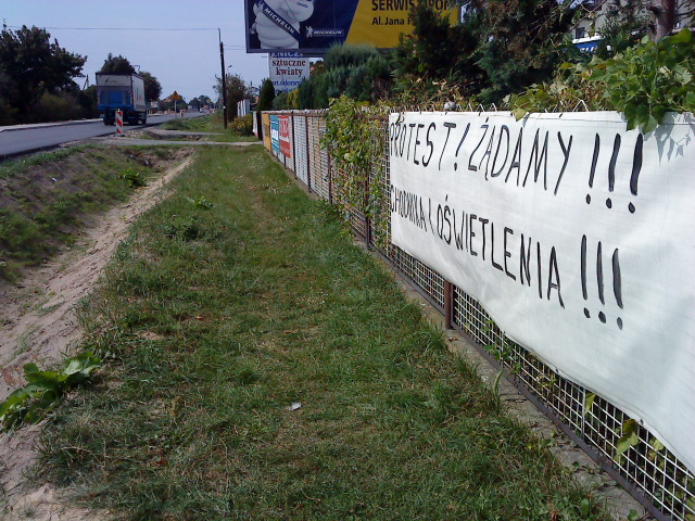 turek protest chodnik - Iwona Krzyżak