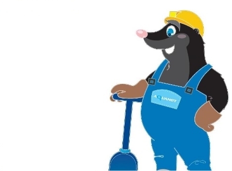 Inżynier Przekop - maskotka Śródki - Aquanet