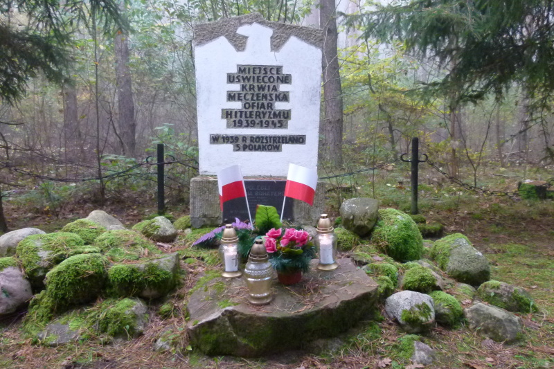 Zapal znicz pamięci 2012 - w lesie koło Mielna w gminie Mieleszyn Fot. K. Soberski