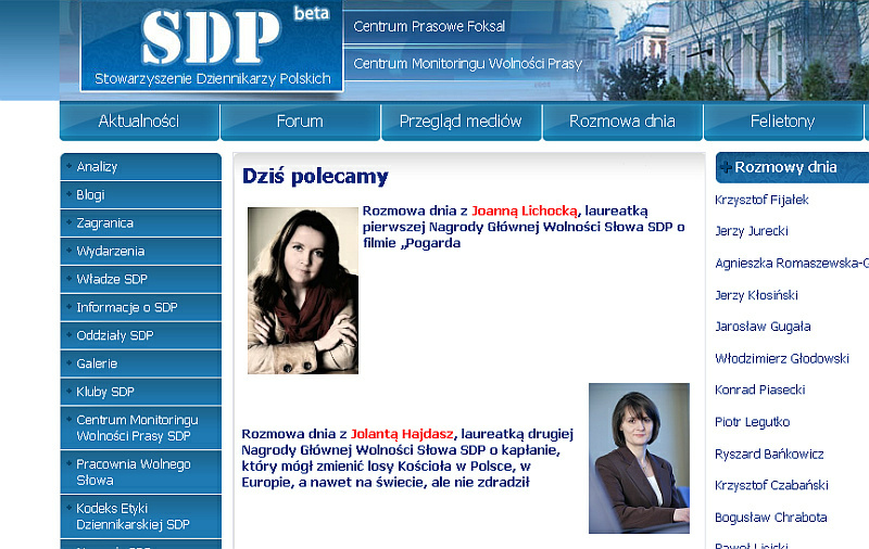 Hajdasz SDP nagroda1 - www.sdp.pl