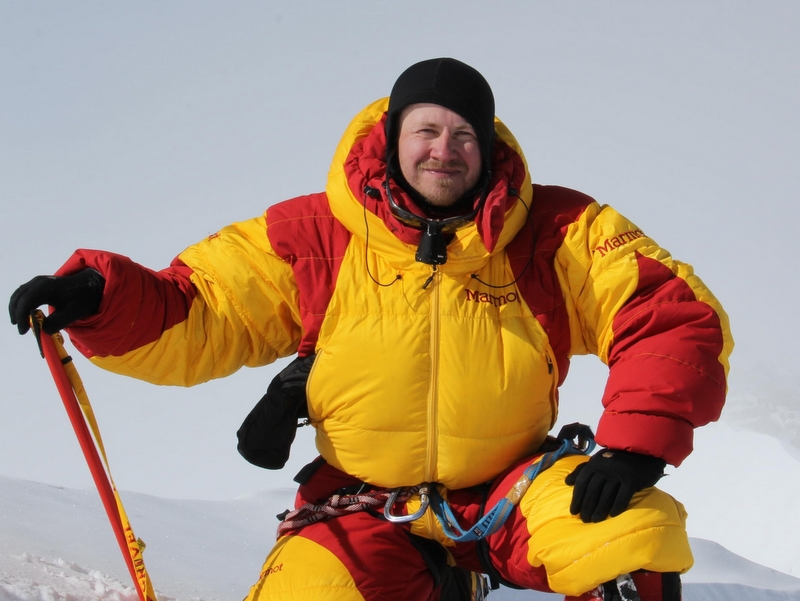 Bartłomiej Wróblewski na szczycie MT Vinson