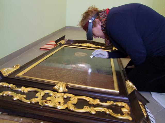 Obraz z Fary - odzyskany - KWP w Poznaniu